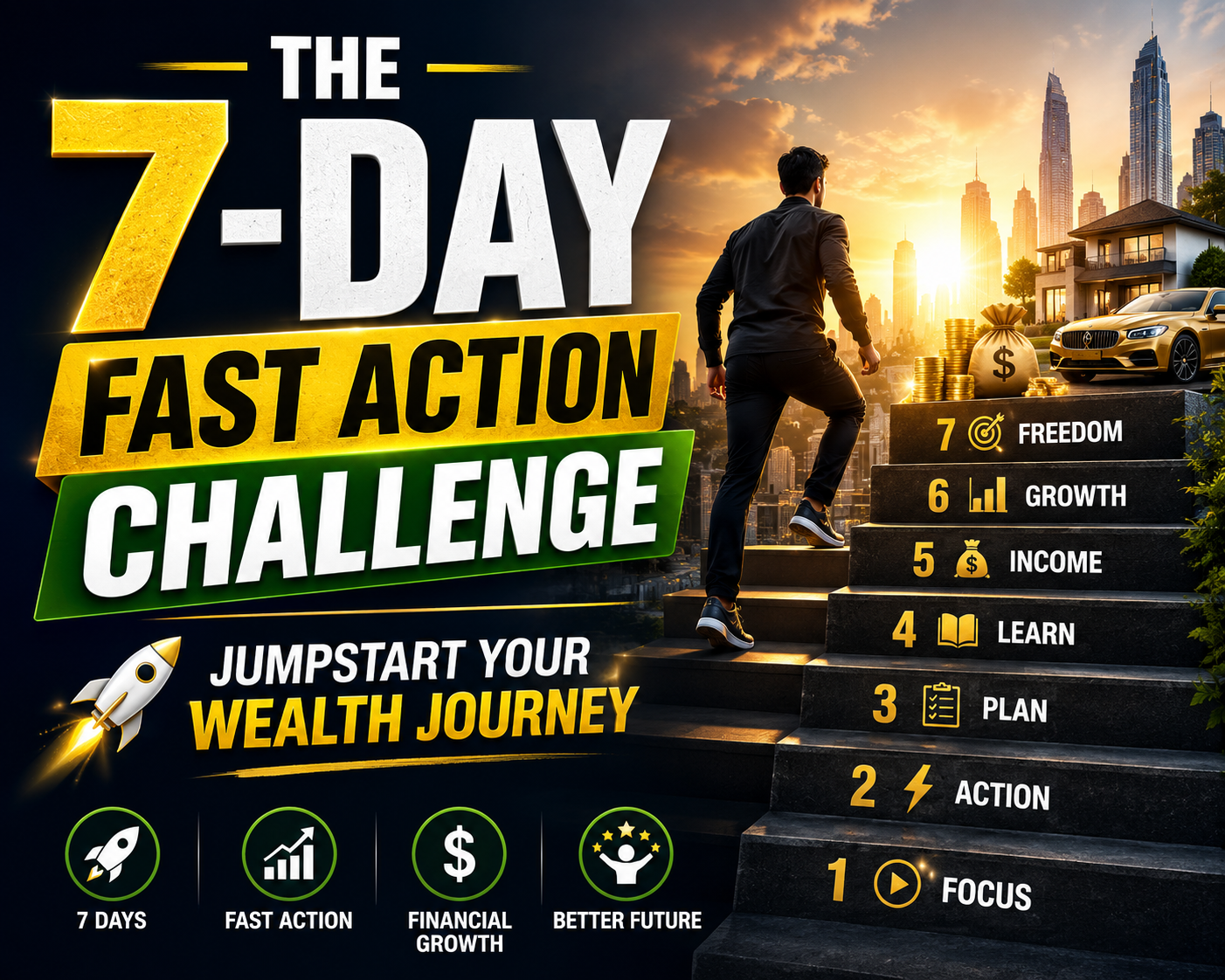 The 7-Day Fast Action Challenge: Jumpstart Your Wealth Journey